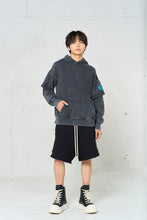 画像をギャラリービューアに読み込む, DFS-Silicon Logo Layered Sleeve Hoodie Black