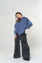 画像をギャラリービューアに読み込む, DFS-Silicon Logo Layered Sleeve Hoodie Blue