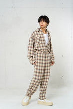 画像をギャラリービューアに読み込む, DOUBLE FOUR SIX- Back Logo Checked Shirt Beige Check