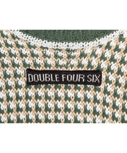 画像をギャラリービューアに読み込む, DOUBLE FOUR SIX-Checked Knit Vest Green Check