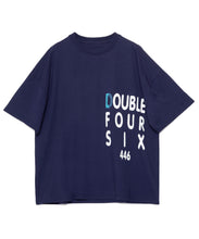 画像をギャラリービューアに読み込む, 【数量限定】DOUBLE FOUR SIX-Stitch Logo T-shirt Navy