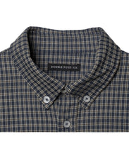 画像をギャラリービューアに読み込む, DOUBLE FOUR SIX- Front Logo Checked Shirt Navy check