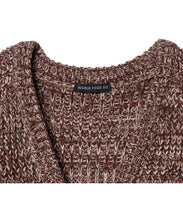 画像をギャラリービューアに読み込む, DOUBLE FOUR SIX- Mix yarn Raglan Sleeve Knit Cardigan Brown MIX