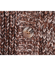 画像をギャラリービューアに読み込む, DOUBLE FOUR SIX- Mix yarn Raglan Sleeve Knit Cardigan Brown MIX