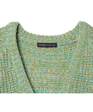 画像をギャラリービューアに読み込む, DOUBLE FOUR SIX- Mix yarn Raglan Sleeve Knit Cardigan Green MIX