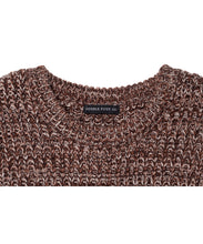 画像をギャラリービューアに読み込む, DOUBLE FOUR SIX- Mix yarn Knit Pullover Brown MIX