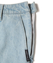 画像をギャラリービューアに読み込む, Denim Pleated Skirt Blue Denim