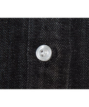画像をギャラリービューアに読み込む, Denim Shirt Dress Black Denim