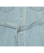 画像をギャラリービューアに読み込む, Denim Shirt Dress Blue Denim