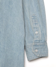 画像をギャラリービューアに読み込む, Denim Shirt Dress Blue Denim