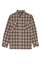 画像をギャラリービューアに読み込む, DOUBLE FOUR SIX- Back Logo Checked Shirt Beige Check