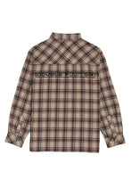画像をギャラリービューアに読み込む, DOUBLE FOUR SIX- Back Logo Checked Shirt Beige Check