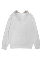 画像をギャラリービューアに読み込む, DOUBLE FOUR SIX- Emboss Logo Hoodie White