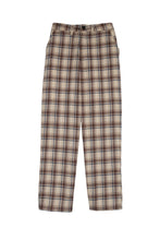 画像をギャラリービューアに読み込む, Checked Wide Pants Beige Check