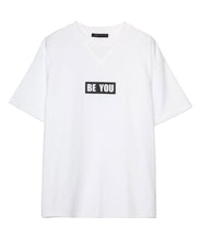 画像をギャラリービューアに読み込む, Message Print T-shirt White