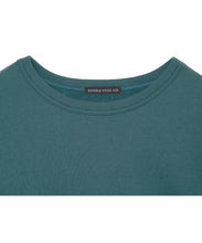画像をギャラリービューアに読み込む, 446- Message Print Football Sweatshirt Dark Green