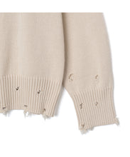 画像をギャラリービューアに読み込む, 446- Logo Stitch Cardigan Beige