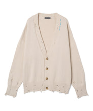 画像をギャラリービューアに読み込む, 446- Logo Stitch Cardigan Beige