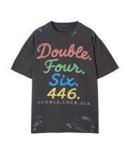 画像をギャラリービューアに読み込む, DOUBLE FOUR SIX- Logo Vintage T-shirt Vintage Black