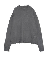 画像をギャラリービューアに読み込む, Grunge Knit Sweater Charcoal