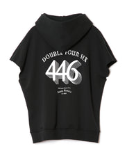 画像をギャラリービューアに読み込む, 446 Sleeveless Hoodie Black