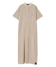 画像をギャラリービューアに読み込む, Band collar dress T-shirt Beige