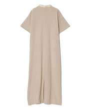 画像をギャラリービューアに読み込む, Band collar dress T-shirt Beige