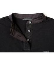 画像をギャラリービューアに読み込む, Band collar dress T-shirt Black