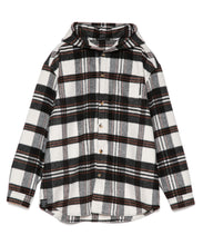 画像をギャラリービューアに読み込む, 【数量限定商品】Checkered Shirt Hoodie Black Check