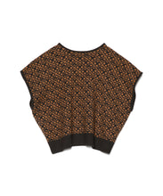 画像をギャラリービューアに読み込む, 【数量限定商品】446 Total Pattern Knit Gilet Brown