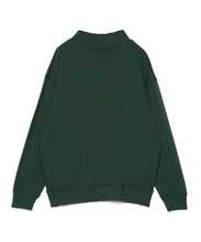 画像をギャラリービューアに読み込む, 【数量限定商品】Oversize Mock Neck Long Sleeve Sweat Shirts DarkGreen