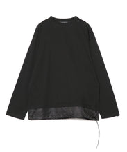画像をギャラリービューアに読み込む, 【数量限定商品】Back Logo Docking Long Sleeve T-Shirt Black