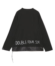 画像をギャラリービューアに読み込む, 【数量限定商品】Back Logo Docking Long Sleeve T-Shirt Black