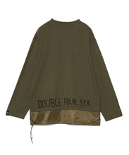画像をギャラリービューアに読み込む, 【数量限定商品】Back Logo Docking Long Sleeve T-Shirt Khaki