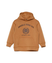 画像をギャラリービューアに読み込む, 【kids】446-DOUBLE FOUR SIX- College Print Hoodie Brown