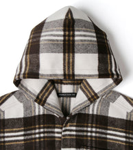 画像をギャラリービューアに読み込む, 【数量限定商品】Checkered Shirt Hoodie Brown Check
