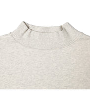 画像をギャラリービューアに読み込む, 【数量限定商品】Oversize Mock Neck Long Sleeve Sweat Shirts Oatmeal