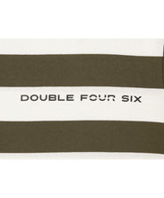 画像をギャラリービューアに読み込む, 【数量限定商品】Oversize Mock Neck Stripe Long Sleeve T-Shirts Khaki