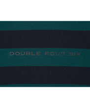 画像をギャラリービューアに読み込む, 【数量限定商品】Oversize Mock Neck Stripe Long Sleeve T-Shirts Navy