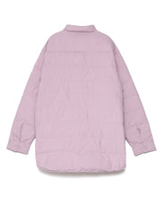 画像をギャラリービューアに読み込む, Double Pockets Fiber Down Shirt Jacket Lavender