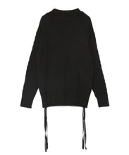 画像をギャラリービューアに読み込む, 【数量限定商品】DOUBLE FOUR SIX Ribbon High Neck Cable Knit