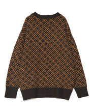 画像をギャラリービューアに読み込む, 【数量限定商品】446 Total Pattern Knit Cardigan Brown