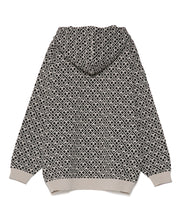 画像をギャラリービューアに読み込む, 【数量限定商品】446 Total Pattern Sponge Knit Hoodie Greige