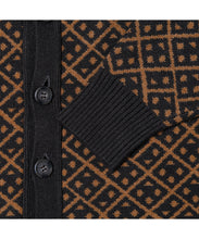 画像をギャラリービューアに読み込む, 【数量限定商品】446 Total Pattern Knit Cardigan Brown