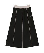 画像をギャラリービューアに読み込む, Sponge knit Long Skirt Black