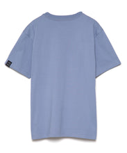画像をギャラリービューアに読み込む, Message Print With Pocket T-shirt Blue