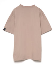 画像をギャラリービューアに読み込む, 446- Brush Logo Print T-shirt Beige