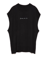 画像をギャラリービューアに読み込む, DOUBLE FOUR SIX- Cursive Logo Sleeveless Vest Black