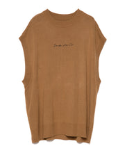 画像をギャラリービューアに読み込む, DOUBLE FOUR SIX- Cursive Logo Sleeveless Vest Brown
