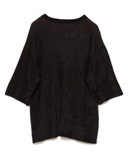 画像をギャラリービューアに読み込む, DOUBLE FOUR SIX Croissant Relax Knit tops Black